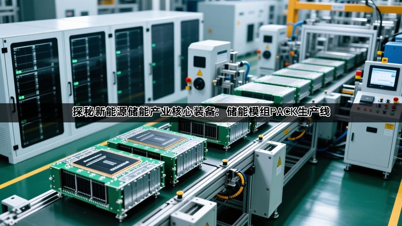 探秘新能源储能产业核心装备:储能模组PACK生产线